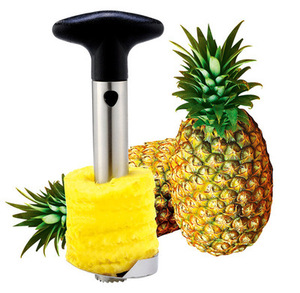 Éplucheur, coupeur, trancheur et dénoyauteur d'ananas en acier inoxydable personnalisé, outils pour éplucher et retirer le cœur, couteau à fruits et légumes, gadget de cuisine, spiraliseur - Product Image 1