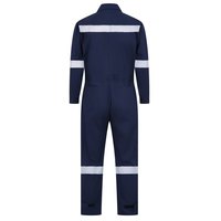 Combinaison de travail pour pilote de ligne, résistante aux flammes, ignifuge, respirante, en coton thermique, manches longues, haute visibilité, argentée