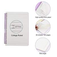 Carnet à spirale personnalisé avec reliure Wire-O, logo OEM imprimé, format A4 A5, agenda, journal pour l'école, le bureau, vente en gros