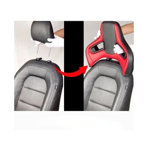Poggiatesta Universale Modificato per Sedili Sportivi con 4 Loghi Opzionali <span class=keywords><strong>Sparco</strong></span>/Momo/GR Sport, Accessorio per Interni Auto - Product Image 4