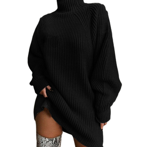 Mùa Thu Mùa Đông Bán Cao Cổ Đan Phụ Nữ Áo Len Giản Dị Giữa Chiều Dài Thả Vai Lỏng Lẻo Của Phụ Nữ Áo Len - Product Image 6