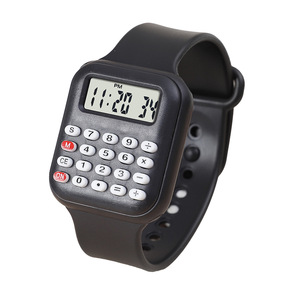 Trẻ em sáng tạo xem máy Tính Học Tập cung cấp 8 chữ số mini máy tính điện tử hiển thị thời gian pin Powered máy tính - Product Image 1