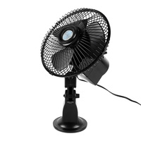 Ventilateur de refroidissement pour voiture avec support à ventouse et prise allume-cigare