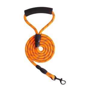 Laisse pour chien Star Pet, corde réfléchissante orange, 1,5 m, laisse de promenade pour usage extérieur - Product Image 1