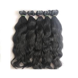 Paquetes <span class=keywords><strong>de</strong></span> Cabello Humano Brasileño Virgen Remy al por Mayor, con Cutícula Alineada, Doble Trama <span class=keywords><strong>a</strong></span> Máquina, Ondulado Natural - Product Image 1