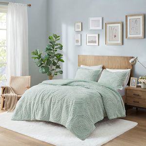 DB Ultra Plush Comforter Mini <b>Set</b> with Embroidered Medallion Faux Fur <b>Quilts</b> - Product Image 1