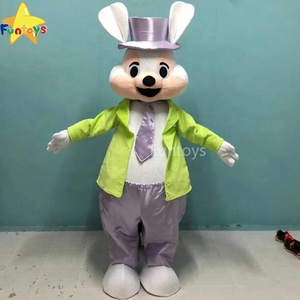 Funtoys CE Lovely Animal Rabbit Bunny Costume Plush Mascot Costume Holiday Special Clothing For Adult