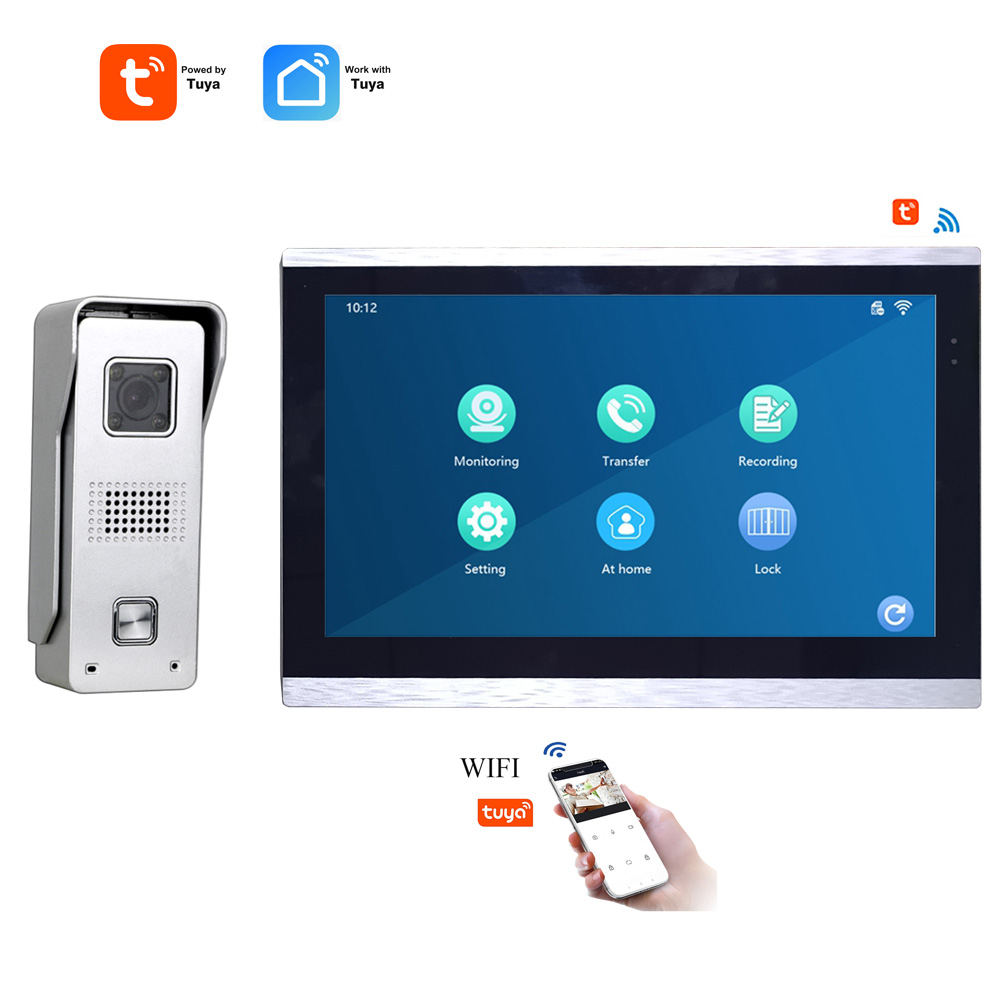 Smart Home Security Camera, Wired, 2 Way Audio, Doorbell, Video Door Phone, intercom System с Wi-Fi, Tuya Doorbell