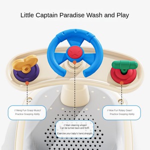 Silla de baño desmontable de dibujos animados para niños, antideslizante y anticaída, cómodo asiento de baño para bebés, baño para recién nacidos, libre de olores extraños - Product Image 3
