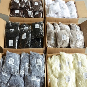 Écharpe en plumes de dinde noires teintées écologiques de 50g pour femmes, idéale pour la maison, les fêtes, les mariages, la décoration de Noël, l'artisanat, les vêtements, les costumes et les robes de danse - Product Image 4