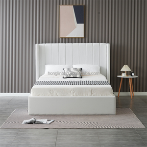 <span class=keywords><strong>Letto</strong></span> <span class=keywords><strong>Matrimoniale</strong></span> con <span class=keywords><strong>Testiera</strong></span> Imbottita in <span class=keywords><strong>Tessuto</strong></span> Grigio Chiaro, Struttura con Sollevamento a Gas - Product Image 5