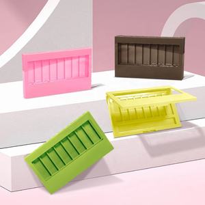 Étui à fards à paupières personnalisé carré, étui à palette de fards à paupières rose clair, 8 couleurs, étui à fards à paupières - Product Image 1