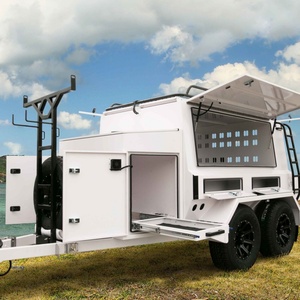 HERUI Waterproof Heavy-Duty Tradesman Cargo Utility <b>Trailers</b> Secure Transport Storage Commercial-Grade Work Tool <b>Trailers</b> - Product Image 3