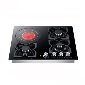 Zhongshan Nuoyi Acero inoxidable 4 quemadores Gas Placa eléctrica Inducción Construido en cocina infrarroja con soporte de sartén de hierro fundido - Product Image 5