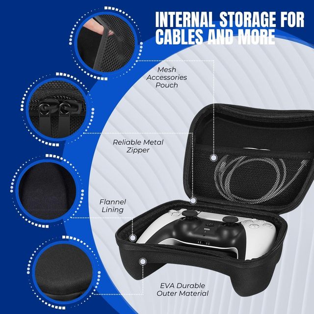 BWL PS5 Game Accessory EVA Cases Customizable Color & Logo Portable Carry Case for Outdoor Gatherings