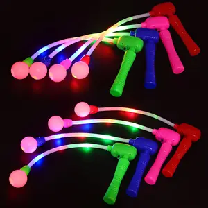 Fancy novedad Light Up Glow in The Dark Stick Party Favor Supplies Club Pub colorido Led juguete giratorio con música