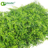 Decoración de ornamentos de jardín, Anti-follaje uv, paneles de valla de hoja de arce Artificial, Seto Artificial, planta de pared verde