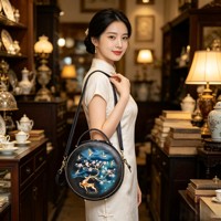 Sacs pour femmes : Sac à bandoulière d'été pour femme Mischievous Artisan avec fermeture éclair, motif plantes et fleurs, sacs à main tendance