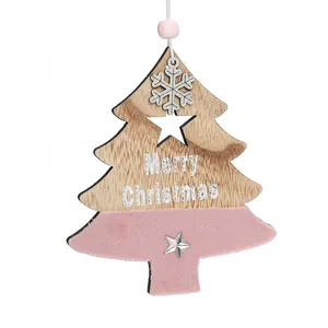 Arbol de navidad decorazioni natalizie ciondolo per la festa a casa forniture di capodanno albero di natale in legno appeso ornamento