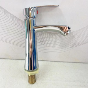 Grifo de Lavabo Tenglida de un Solo Orificio con Válvula de Cerámica, Grifo de Agua Fría Individual de Aleación de Zinc para Montaje en Encimera - Product Image 4