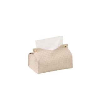 Boîte à mouchoirs en cuir 20x12x13cm pour voiture, salon, salle de bain, organiseur de bureau haut de gamme - Product Image 1