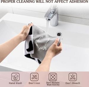 Self-Adhesive Cloth Portable Lazy Open Lay Flat Toiletry Bags Protective <b>Wrap</b> Organizer for Brush Travelling Women Girl <b>Gift</b> - Product Image 5
