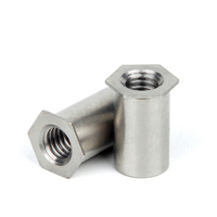 Separador hexagonal autoengatillable de acero inoxidable para chapa metálica M6 M4