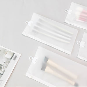 High Quality CPE Frosted Plastic Zipper <b>Bag</b> Customized Logo Printed Sock Packaging Ziplock <b>Bags</b> with Hanger - Product Image 5