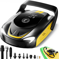 50PSI Portable Tire Inflator with Automatic Deflator Valve Suitable for Outdoor Tents and Kayaks