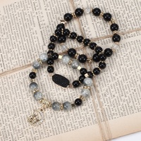 Go Party 7 Couleurs Style Bohème Élastique Multi-Couche Bracelet Strass Lapin Pendentif Bracelets Ensembles Fluorite Perles Bracelet