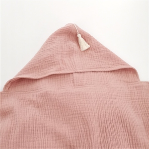 Caldo di Vendita 100% Cotone Biologico 4 Strati di <span class=keywords><strong>Mussola</strong></span> Del Bambino Telo Da Bagno Con Cappuccio - Product Image 3
