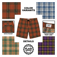 Celana Pantai Pria Motif Kotak-Kotak Ukuran Besar Gaya Streetwear Ramah Lingkungan Cepat Kering Boardshort OEM Pakaian Renang Grosir