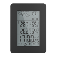 Meilleur prix OEM Station météo domestique sans fil avec écran LCD en plastique, thermomètre numérique, hygromètre extérieur industriel