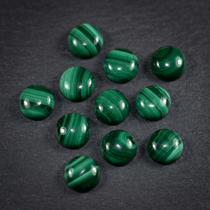 Malaquita Verde Natural Premium, Cabujón Redondo de 3x3 MM, Gema Suelta para Joyería, Anillos Hechos a Mano, Pendientes - Product Image 3