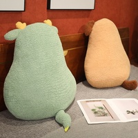 Coussin en peluche animal mignon, décoration créative pour canapé et chambre, coussin doux en forme de chat, panda, dinosaure