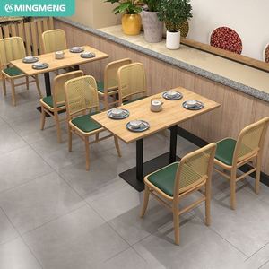 Manufacture Hotel Restaurant Cafe Furniture Fast Food Dining Restaurant Sofa Tables and Chairs Set Booth <b>Seating</b> Bench Couch - Product Image 5