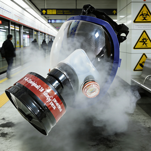 Masque à gaz intégral <span class=keywords><strong>anti</strong></span>-<span class=keywords><strong>odeur</strong></span> haute performance 2026 pour la lutte contre les incendies industriels et l'utilisation agricole de masques à gaz - Product Image 1