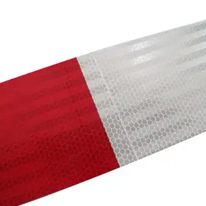 Reflecterende Ra1 Ra2 Vervangende Rood Wit Zelfklevende Retro Reflecterende Tape Strip Voor Barrières