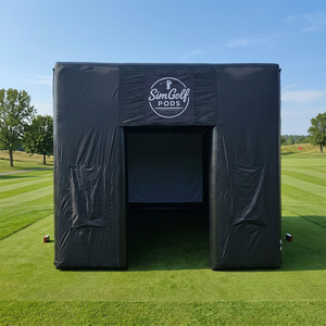 Tente de simulation de golf gonflable étanche en PVC pour événements sportifs en plein air avec écran – Populaire - Product Image 1