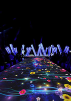 Projecteur de jeu interactif tout-en-un pour sol, personnalisable, jeux de 3 à 8 minutes, plusieurs joueurs, utilisation intérieure/extérieure JC