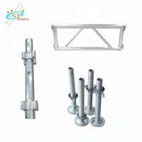 Système d'équipement de scène événementielle portable avec structure en aluminium, plateforme d'éclairage et podium