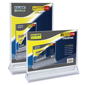 KEJEA-Soporte de plástico A4 para folleto, soporte de doble cara para tarjeta de menú, señal de precio, soporte de etiqueta - Product Image 1