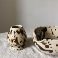 Ensemble de bols à matcha écologiques personnalisés / Chawan en céramique marbrée fait main / Poterie nordique