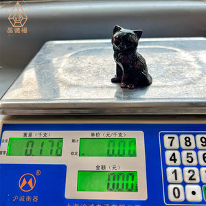 Recién llegado, nueva forma, materiales <span class=keywords><strong>de</strong></span> mezcla <span class=keywords><strong>de</strong></span> cristal Natural <span class=keywords><strong>de</strong></span> alta calidad, Gato sentado para regalo - Product Image 6