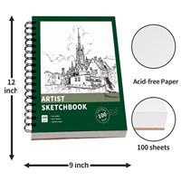 Carnet de croquis personnalisé, imperméable, épaissi, relié en spirale, avec revêtement UV, impression de livres cadeaux d'entreprise, papier de dessin de qualité supérieure