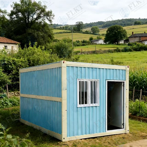 FLKT Maison conteneur pliable à montage rapide en 4 minutes, bureau <span class=keywords><strong>de</strong></span> chantier moderne, salle <span class=keywords><strong>de</strong></span> réunion modulaire mobile, logement préfabriqué pour le personnel - Product Image 4