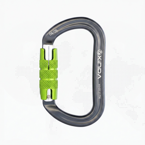 Mosquetón Xinda Serie H Tipo O, 30kN, Aleación de Aluminio, Gris Verde, con Cierre de Seguridad H8135TN para Escalada y Montañismo al Aire Libre - Product Image 1