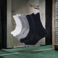 WUYANG FACTORY Chaussettes de sport mi-mollet pour hommes Anti-odeur Elite Chaussettes épaissies Bas de serviette Chaussettes décontractées Corps Offre Spéciale pour le printemps