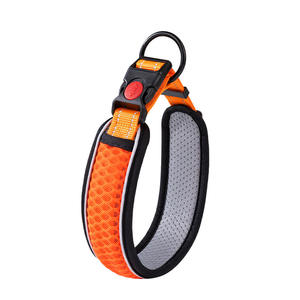 Conjunto de Correa y <span class=keywords><strong>Collar</strong></span> Reflectante Moderno para Perros, Correa Ajustable de Pelo de Gato con Tiras Reflectantes para Todas las Estaciones, Seguridad Nocturna para Caminar, Talla Grande - Product Image 6