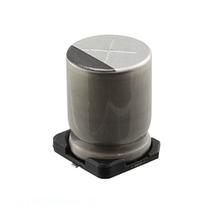 Condensateur SMD 18 µF 20 % 250 V, montage en surface, fabricant Channel ULV2E180MNL1GS, CAP ALUM 18UF - Product Image 1